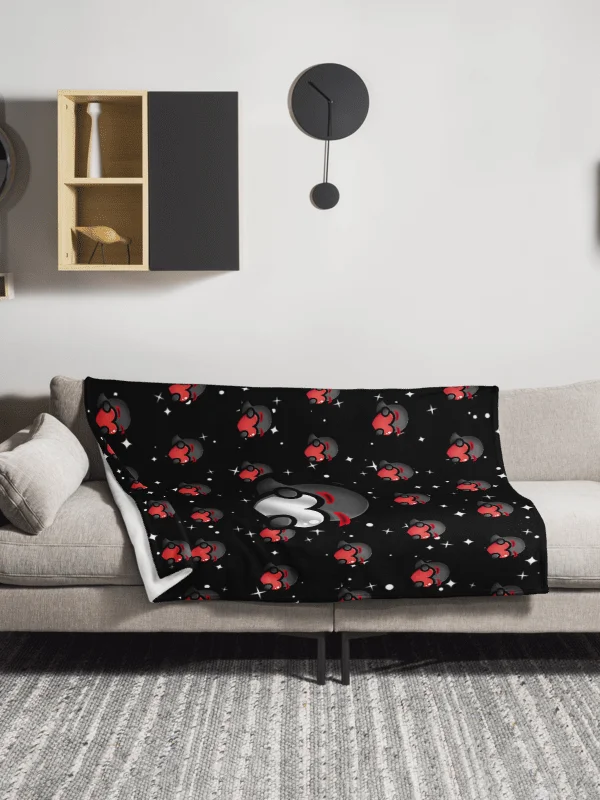 Heart Spam Space Throw Blanket product image (3)