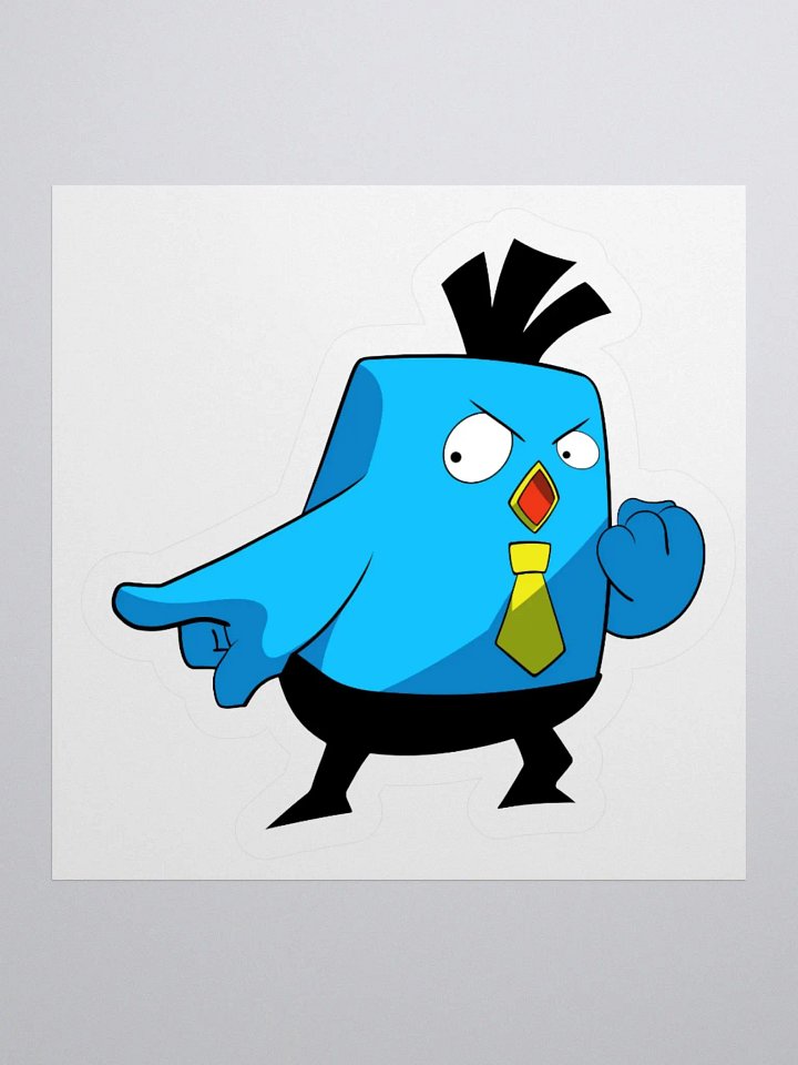 Pointing Chicken Vinyl Sticker product image (1)