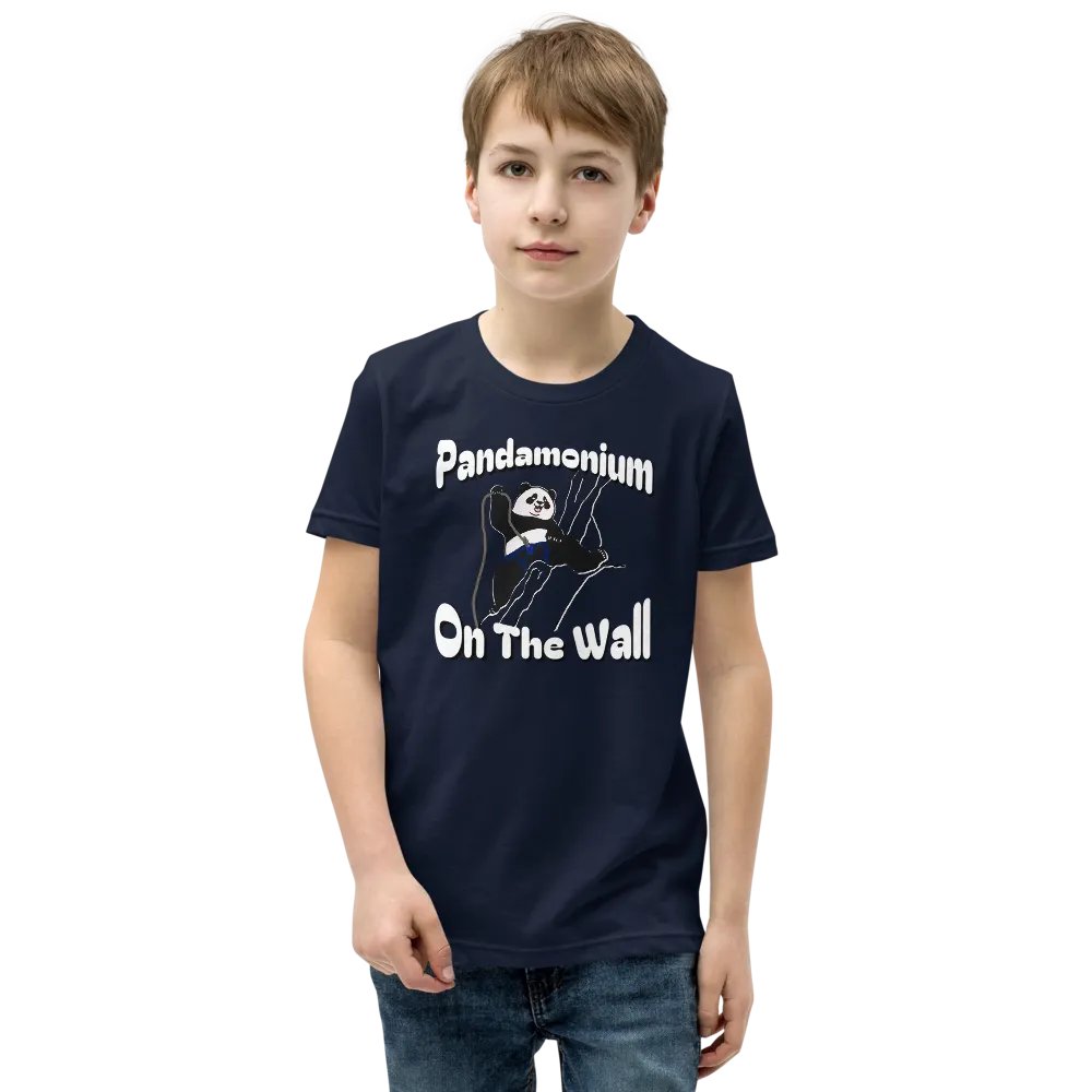 Pandamonium On The Wall - Youth Climbing T-Shirt product image (1)