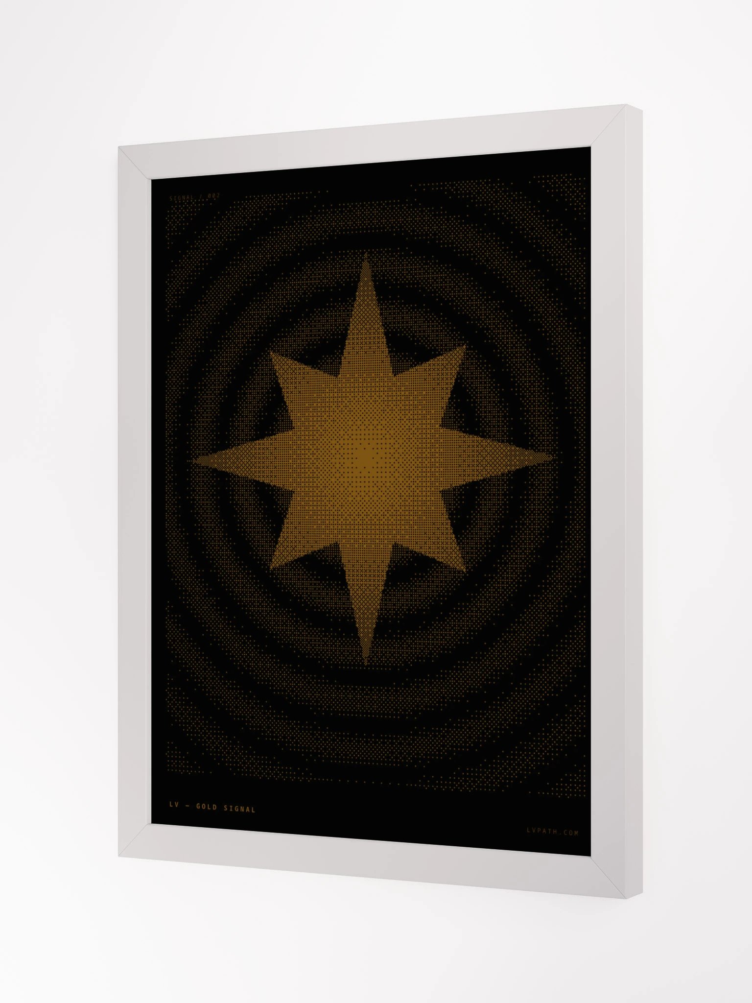 Gold Signal Framed Print product image (26)