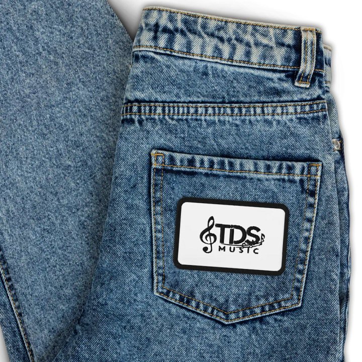 TDS Music Embroidered Patch - Music-Themed Rectangle Design product image (2)