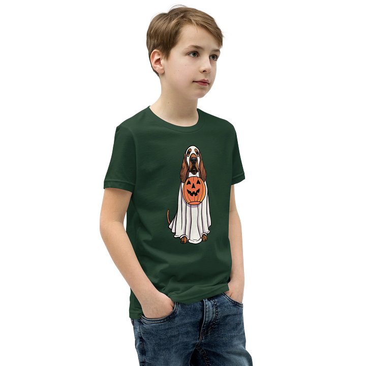 Halloween Bloodhound(Red) Youth T-Shirt product image (2)