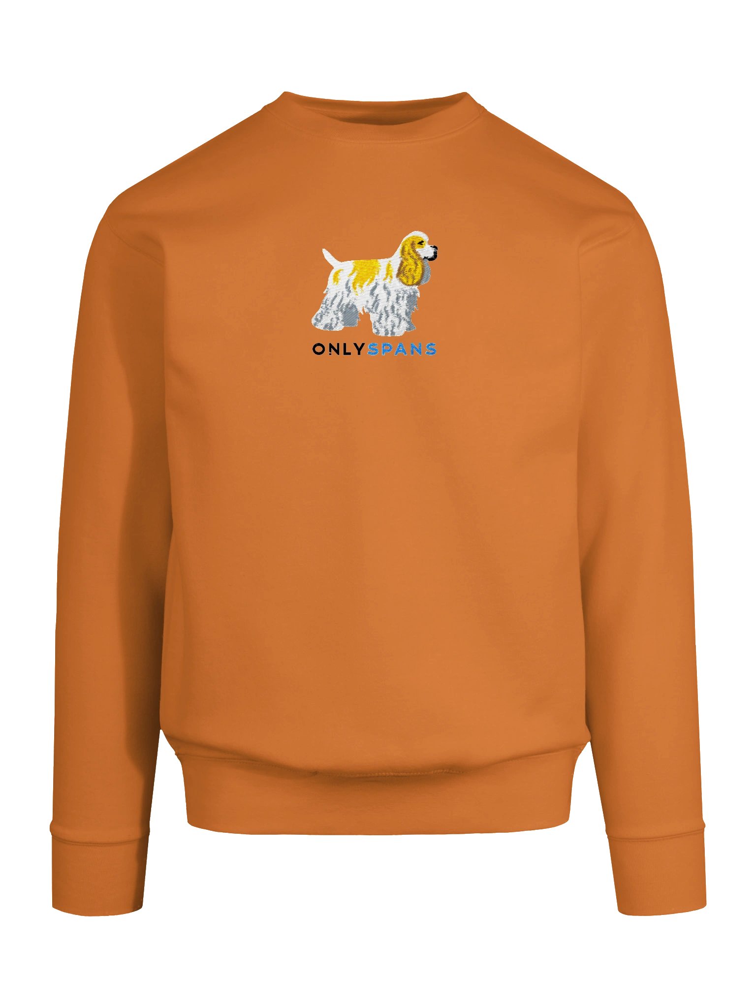Only Spans Sweatshirt (Embroidered) of an American Cocker Spaniel(Lemon and White) product image (53)