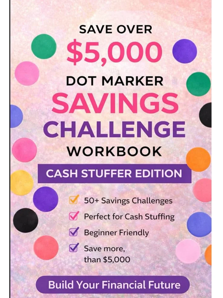 Dot Marker Savings Challenge Printable – Cash Stuffer Edition (Save $5,000+) product image (1)