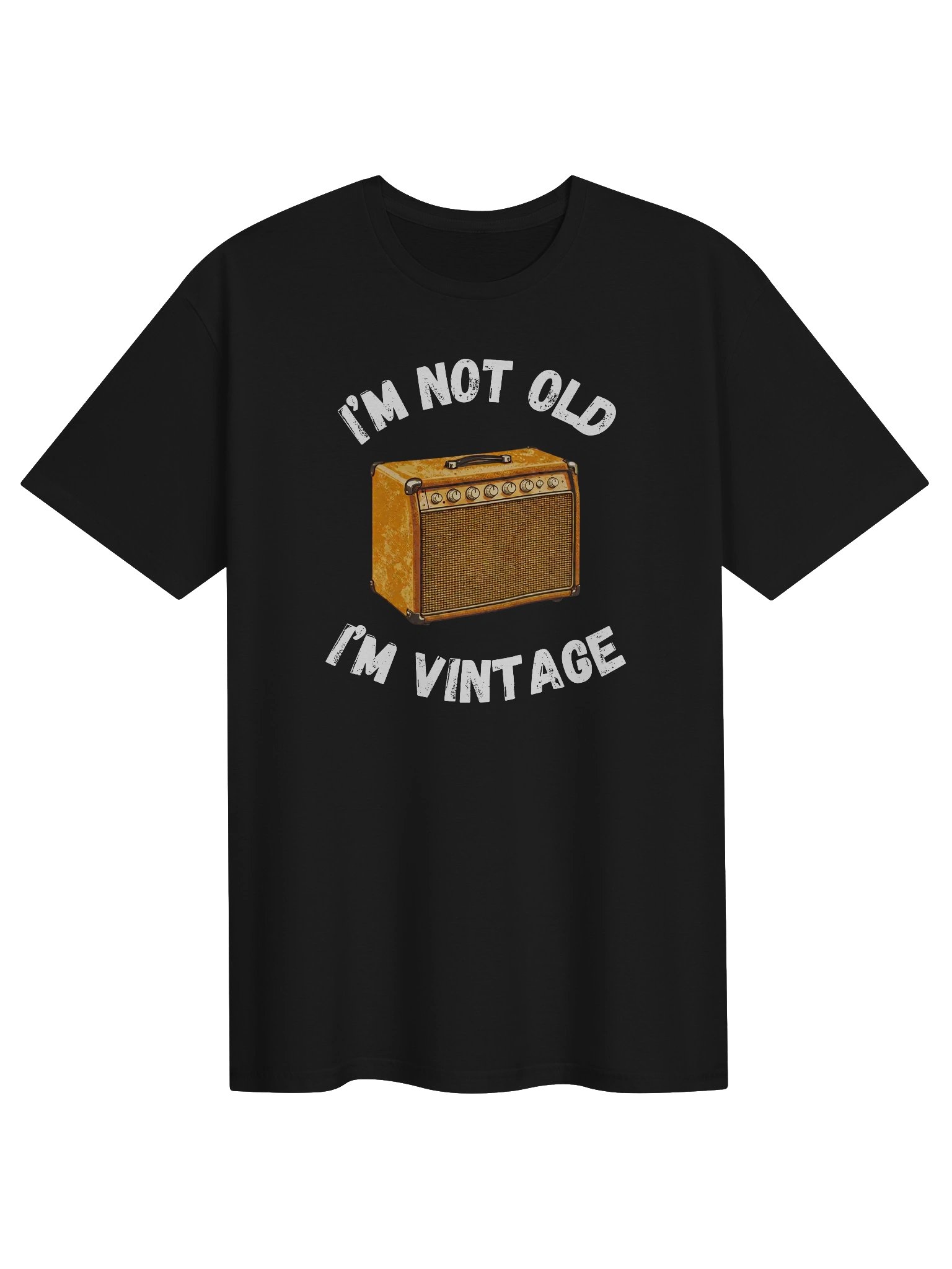 I'm not old, I'm vintage - funny guitar t-shirt product image (2)