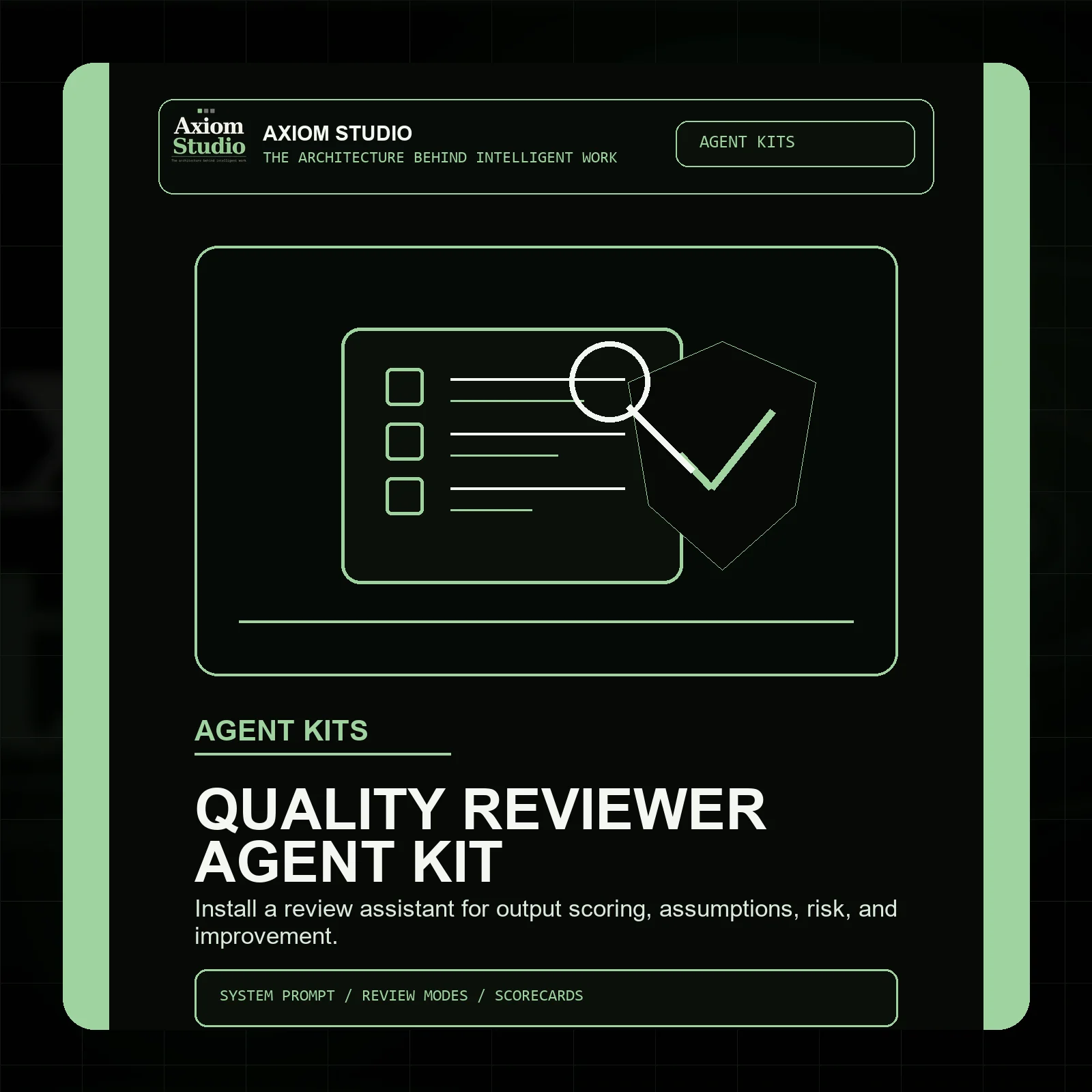 Axiom Agent Instruction Kit - Quality Reviewer product image (1)