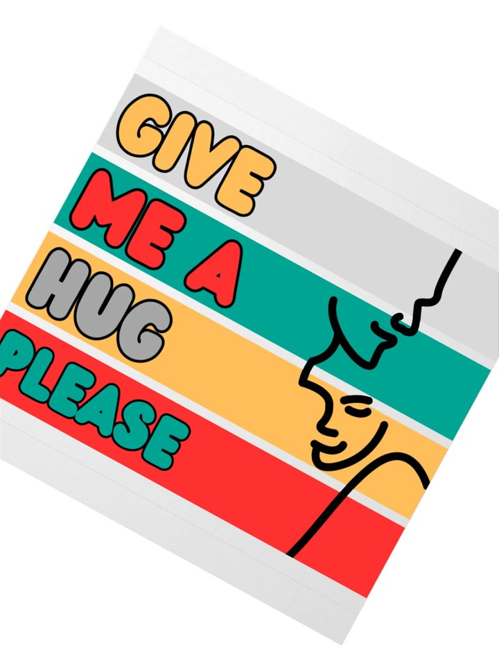Give Me a Hug - Sticker - transparent product image (4)