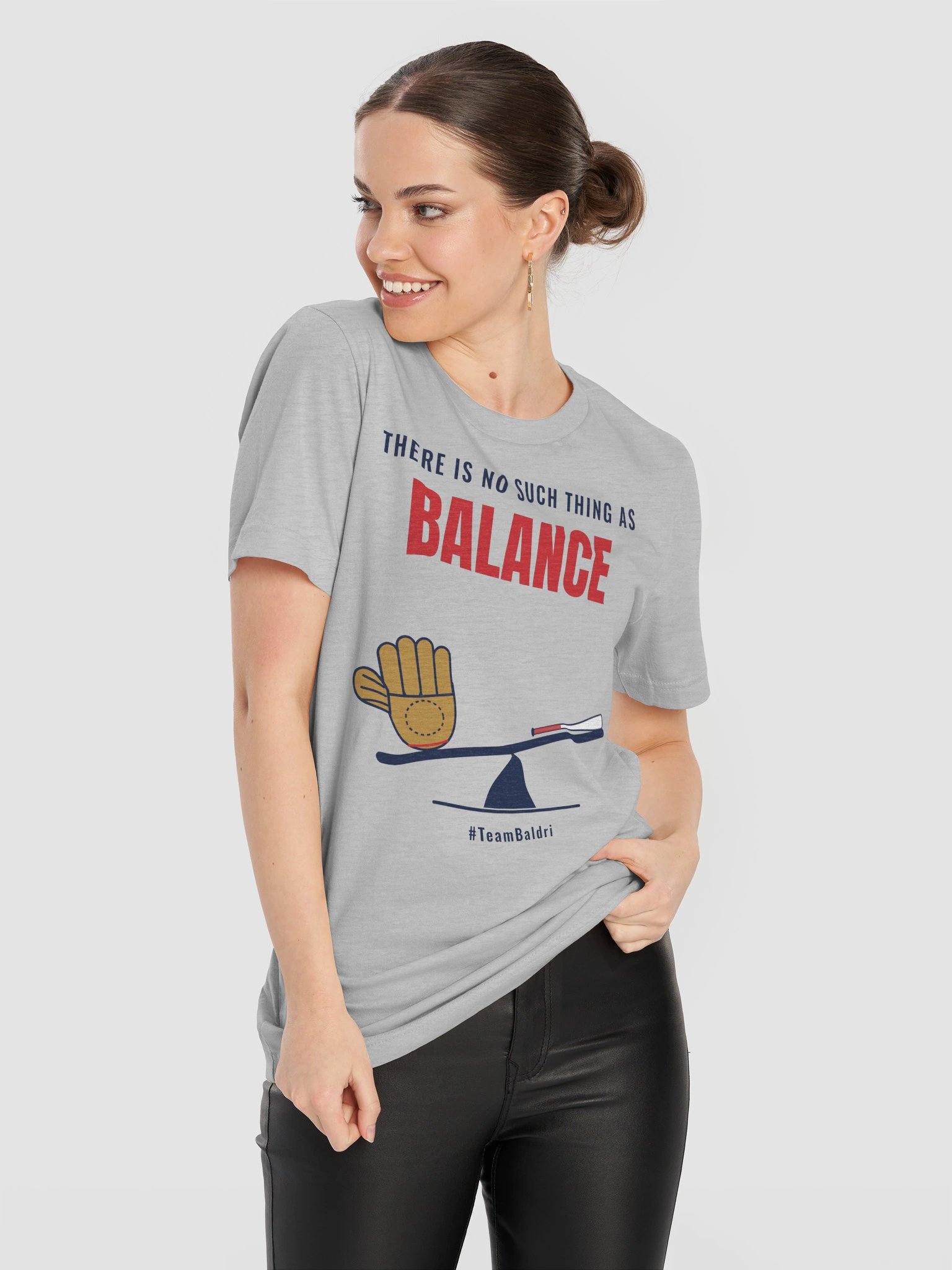 No Such Thing As Balance Tee - White/Cream/Gray product image (32)
