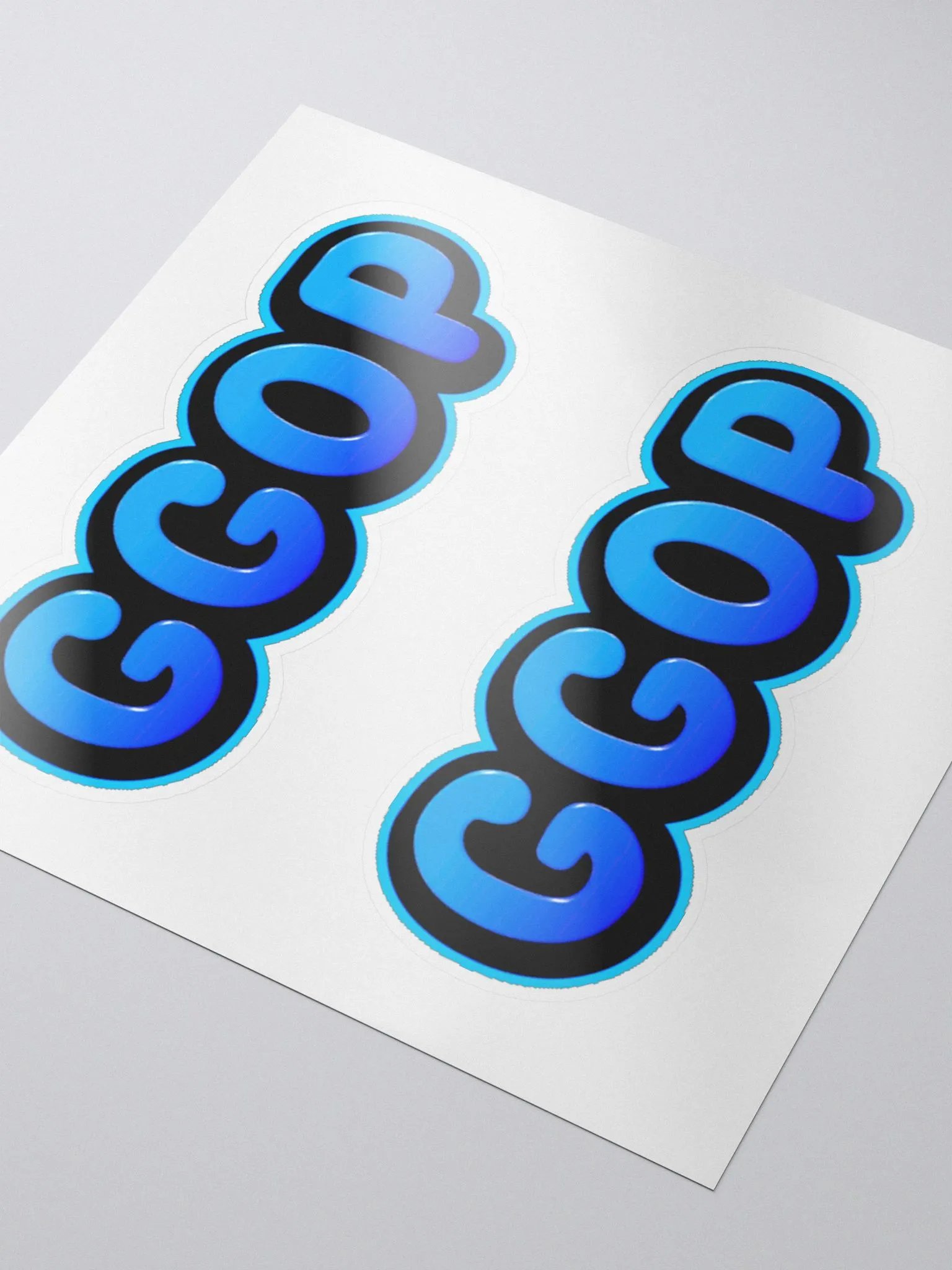Blue GGOP Stickers product image (3)