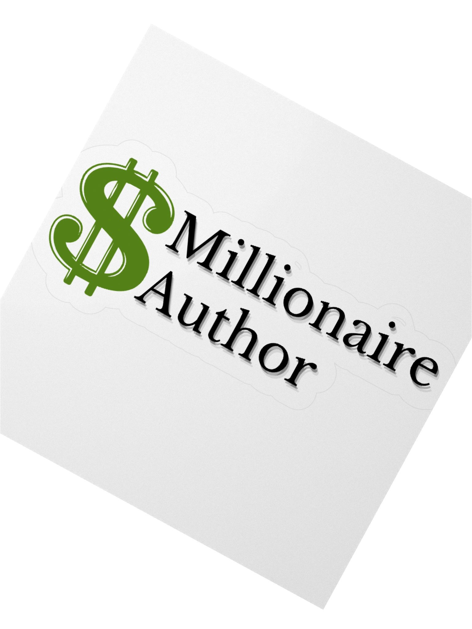 Millionaire Author Sticker, Gifts for Authors, Author Abundance Sticker product image (5)