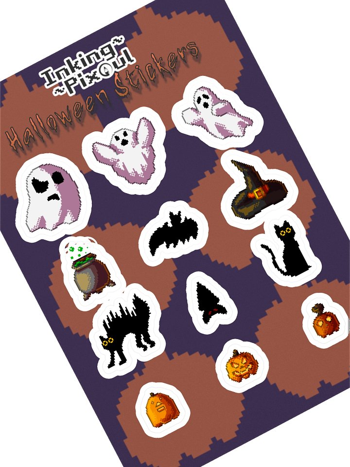 Pixel Halloween Stickers product image (1)