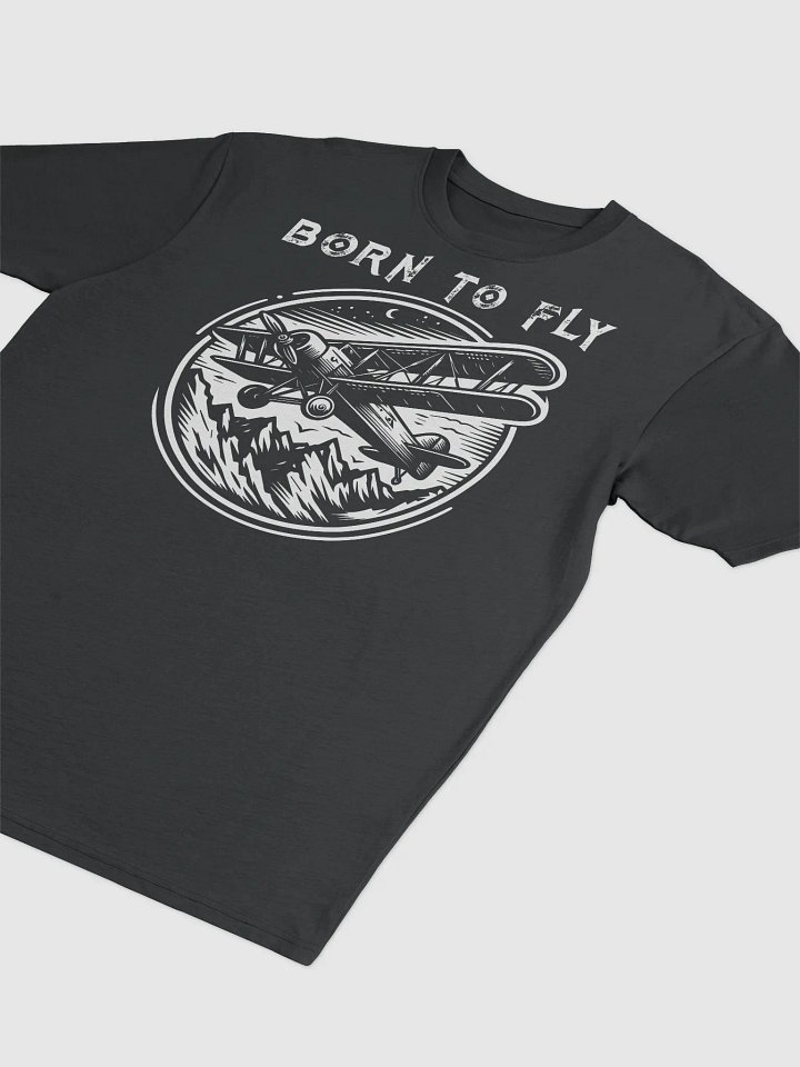 Vintage Airplane Biplane T-Shirt - Retro Aviation Look Men's Tee product image (2)