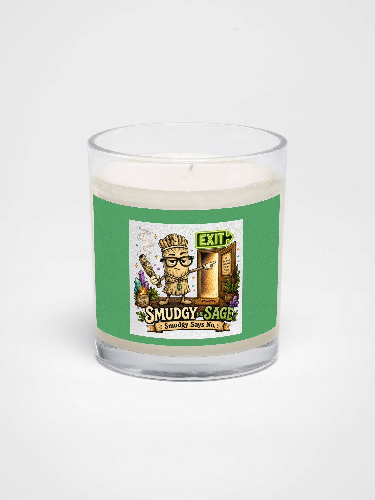 Smudgy Says No | Sarcastic Spiritual Collection Soy Candle product image (1)