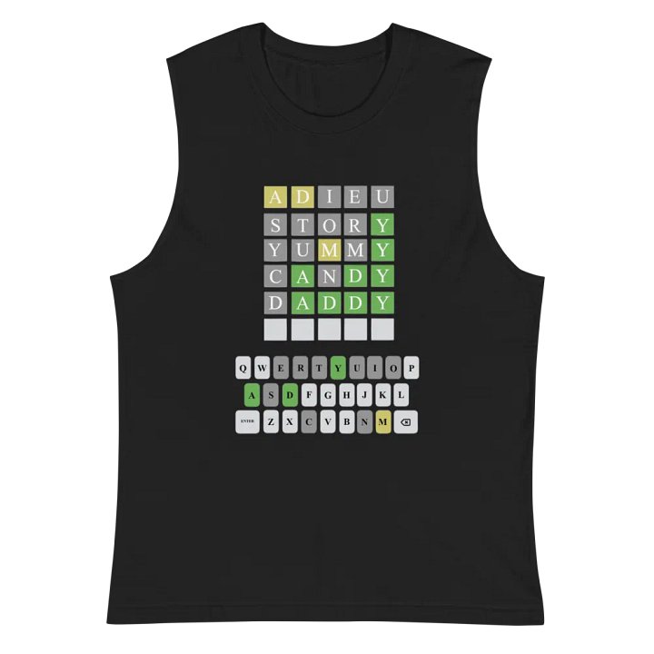Wordle Muscle Tee product image (2)