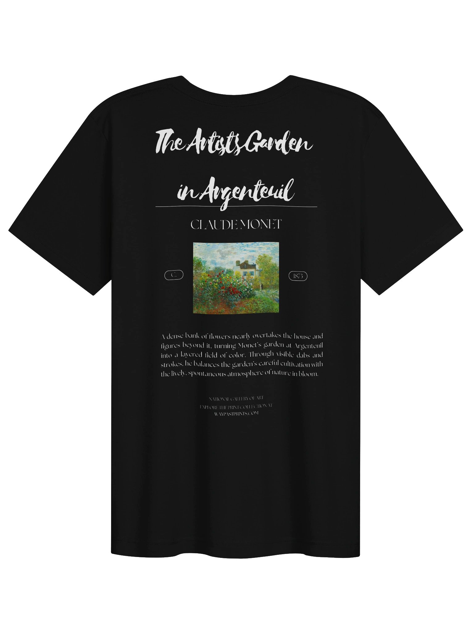 The Artist's Garden in Argenteuil (A Corner of the Garden with Dahlias) [Claude Monet] T-Shirt product image (4)