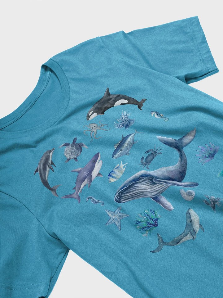Ocean Symphony Watercolor T-Shirt product image (2)