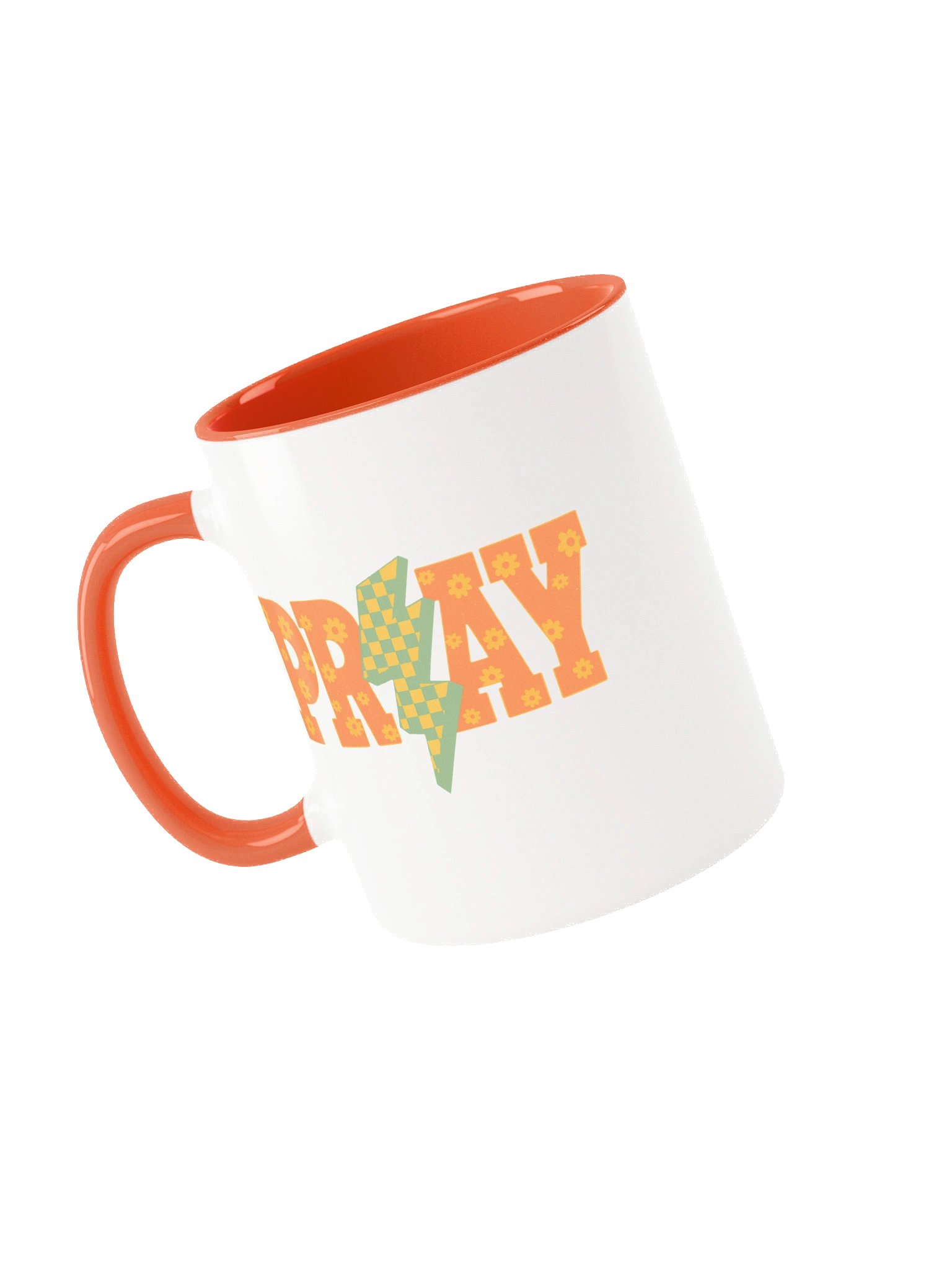 Floral PRAY Ceramic Mug product image (4)