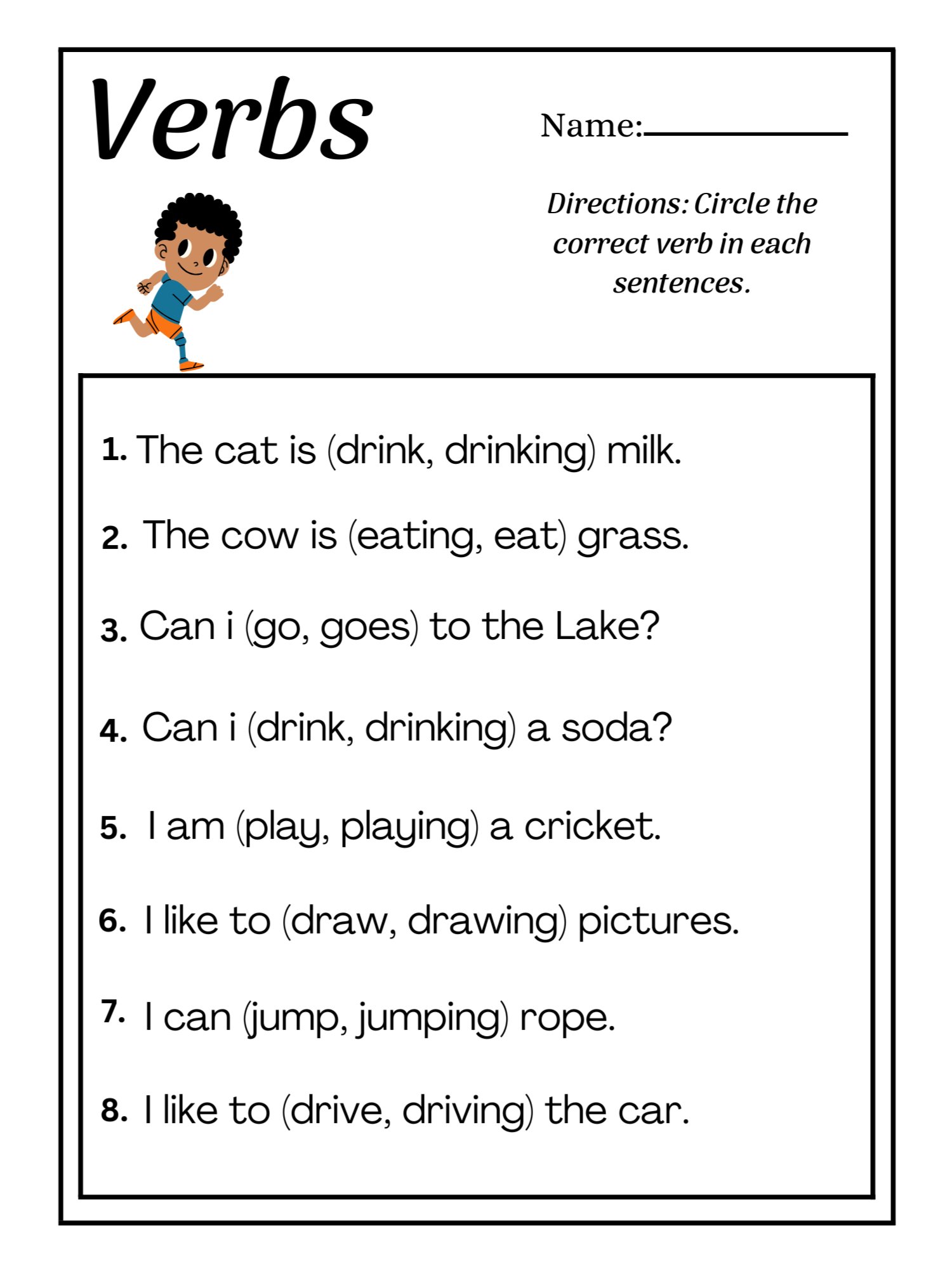 Vowels, Nouns, & Verbs Workbook product image (4)