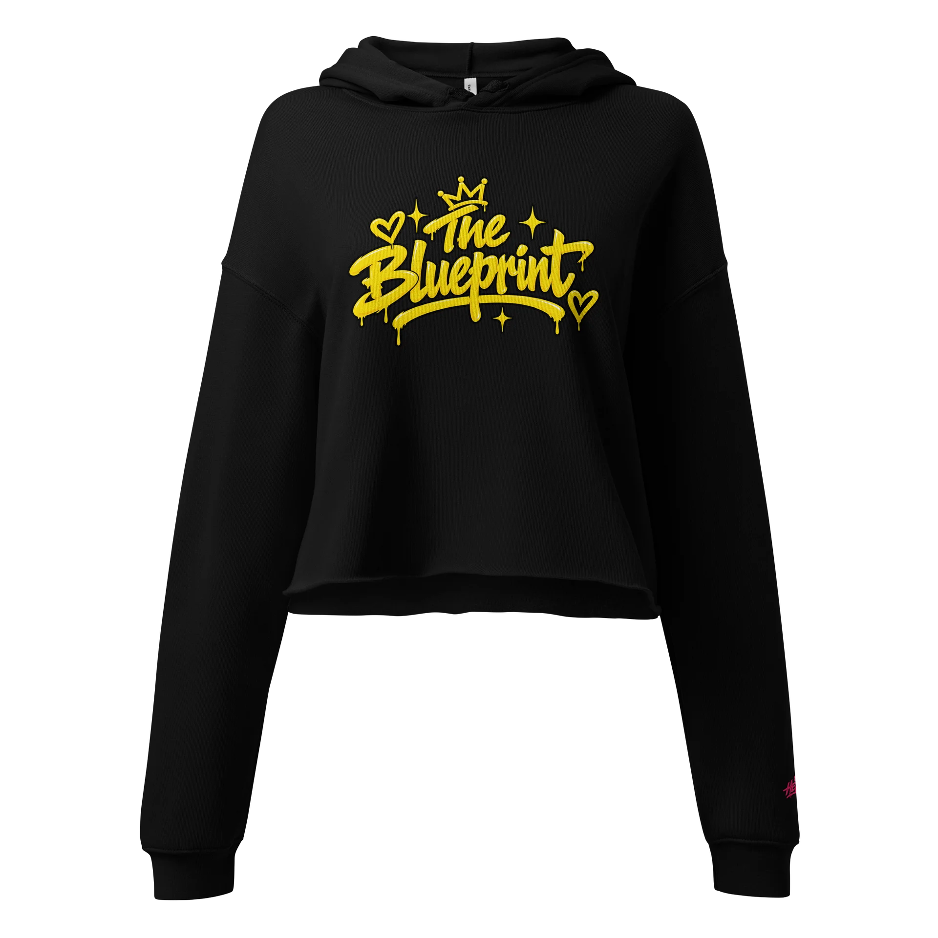 HERitage The Blueprint Crop Hoodie In Yellow product image (2)