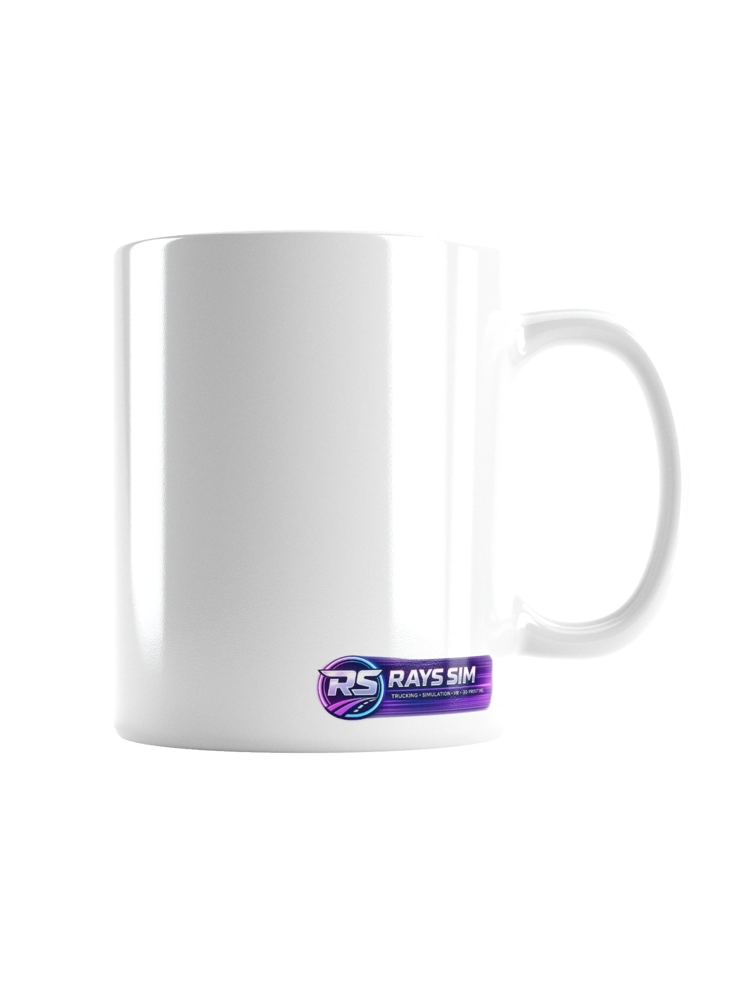 Futuristic RS Logo White Glossy Mug product image (9)