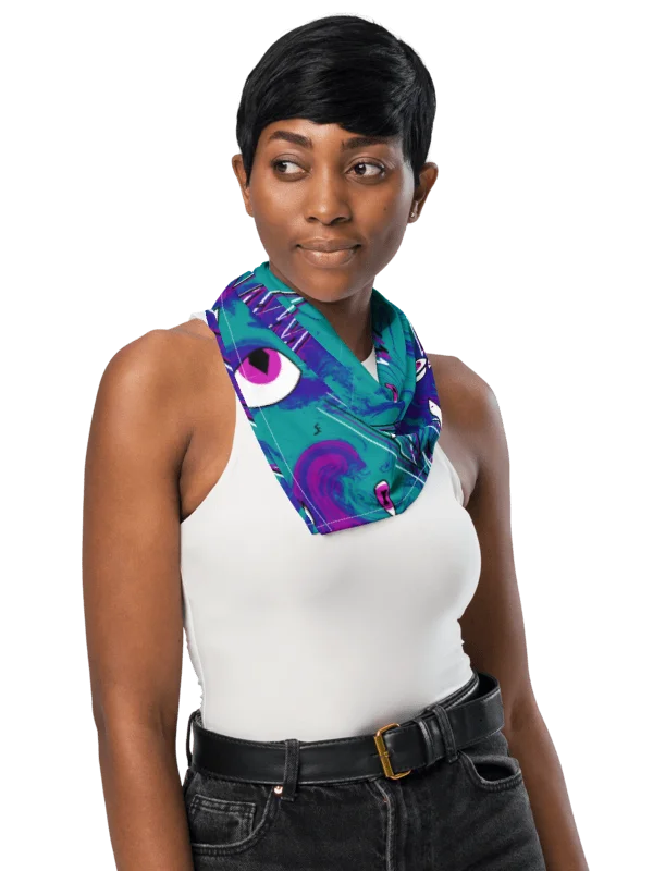 Eye and Lightning Magic (Overdose colours) Bandana product image (7)