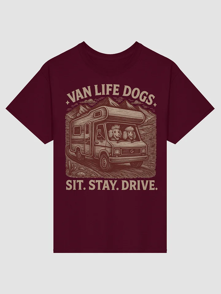 Van Life Dogs Tee - Road Trip Tshirt - Motorhome Pets Shirt product image (1)
