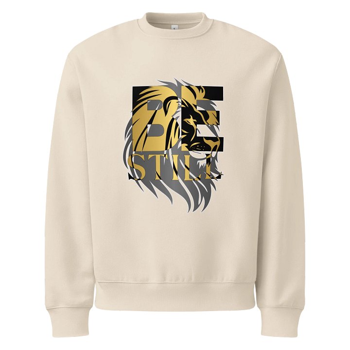 Golden Lion “Be Still” Oversized Christian Sweatshirt product image (5)