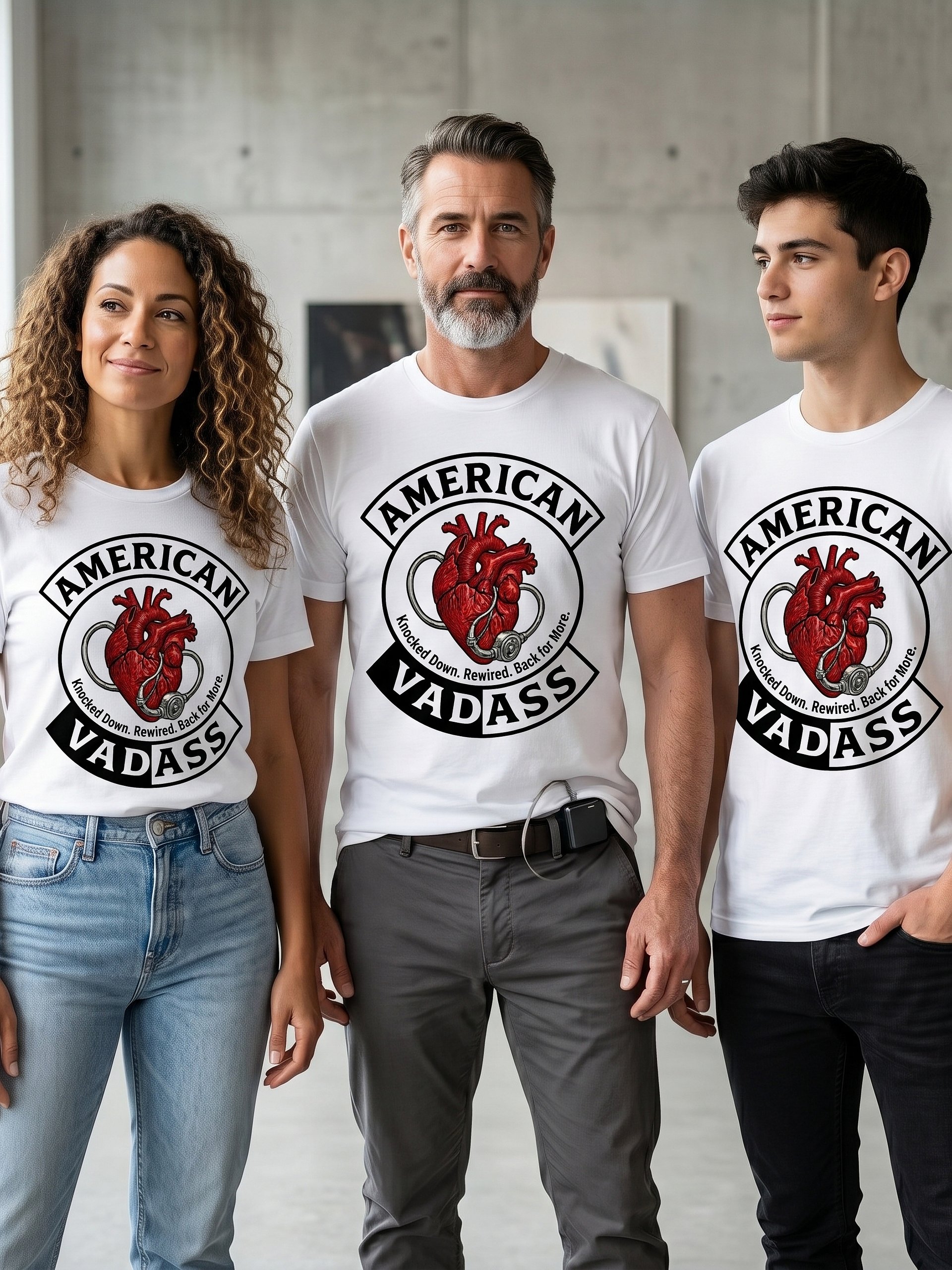 "AMERICAN VADASS - Knocked Down " T-Shirt — Unisex product image (2)