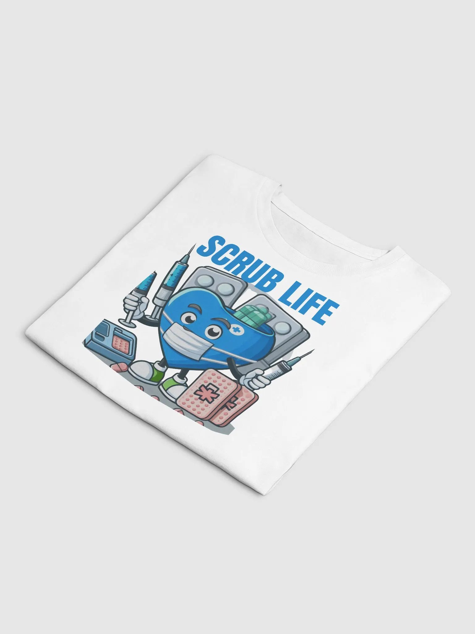 Syringe, heart, mask , and cartoon Crop Top product image (25)