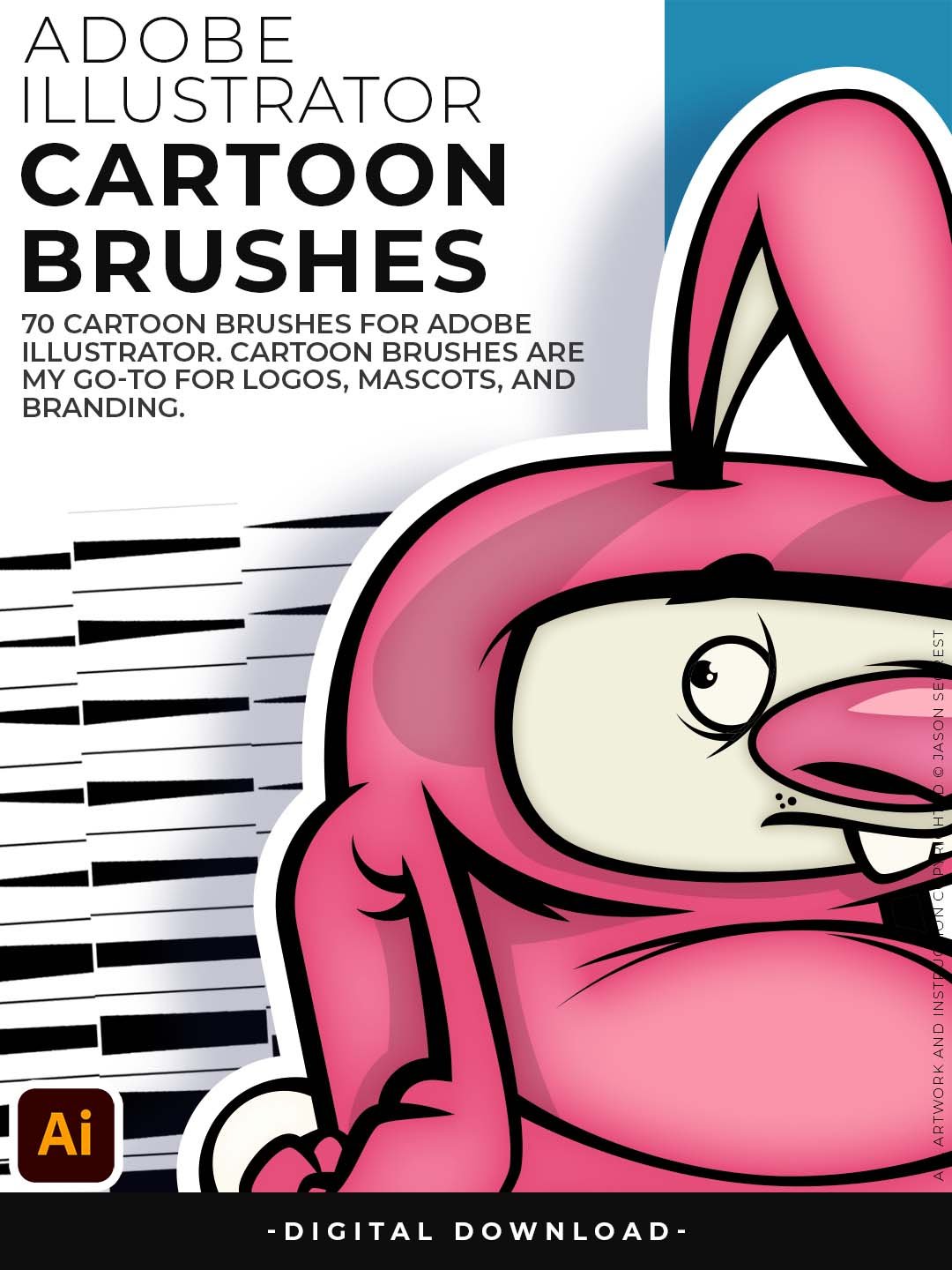 Cartoon Brush Library for Adobe Illustrator product image (7)