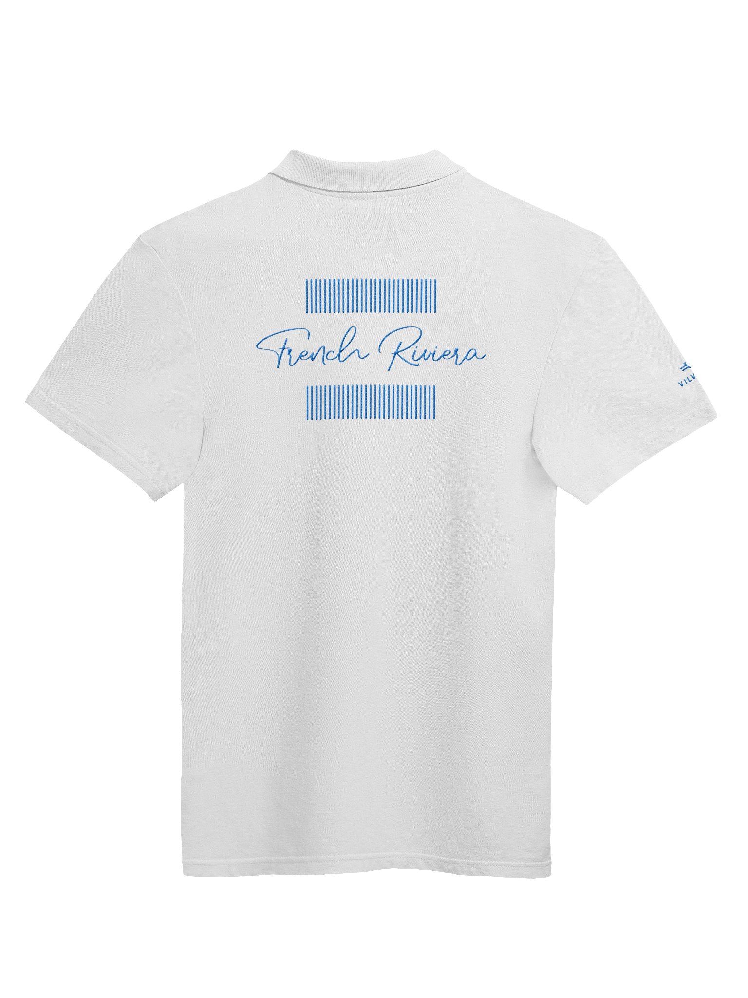 Women's French Riviera Blue Cursive Polo product image (2)