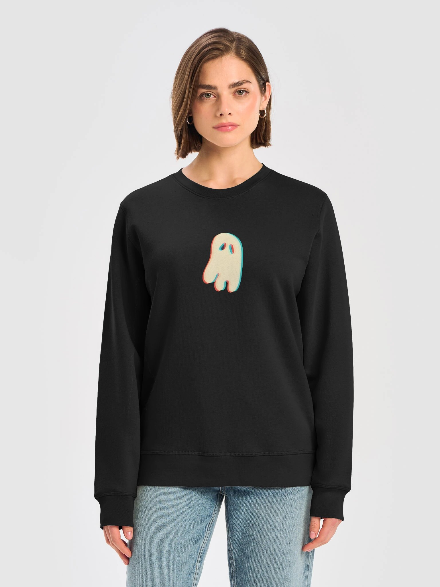 Glitch Ghost Organic Sweatshirt product image (5)
