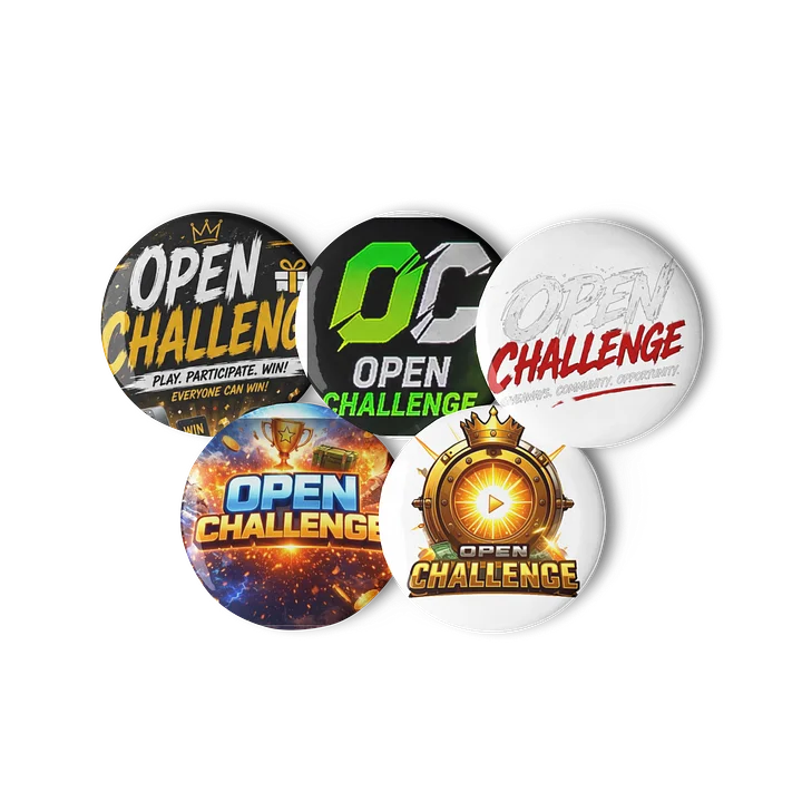 Open Challenge Crown Play Button Pins product image (3)