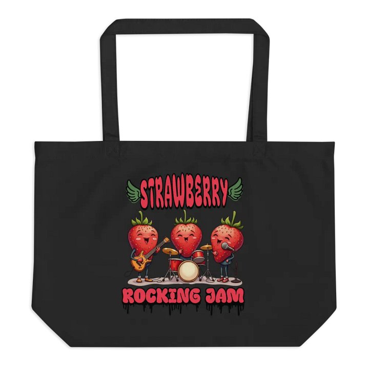 Strawberry Rocking Jam Session Organic Tote product image (1)