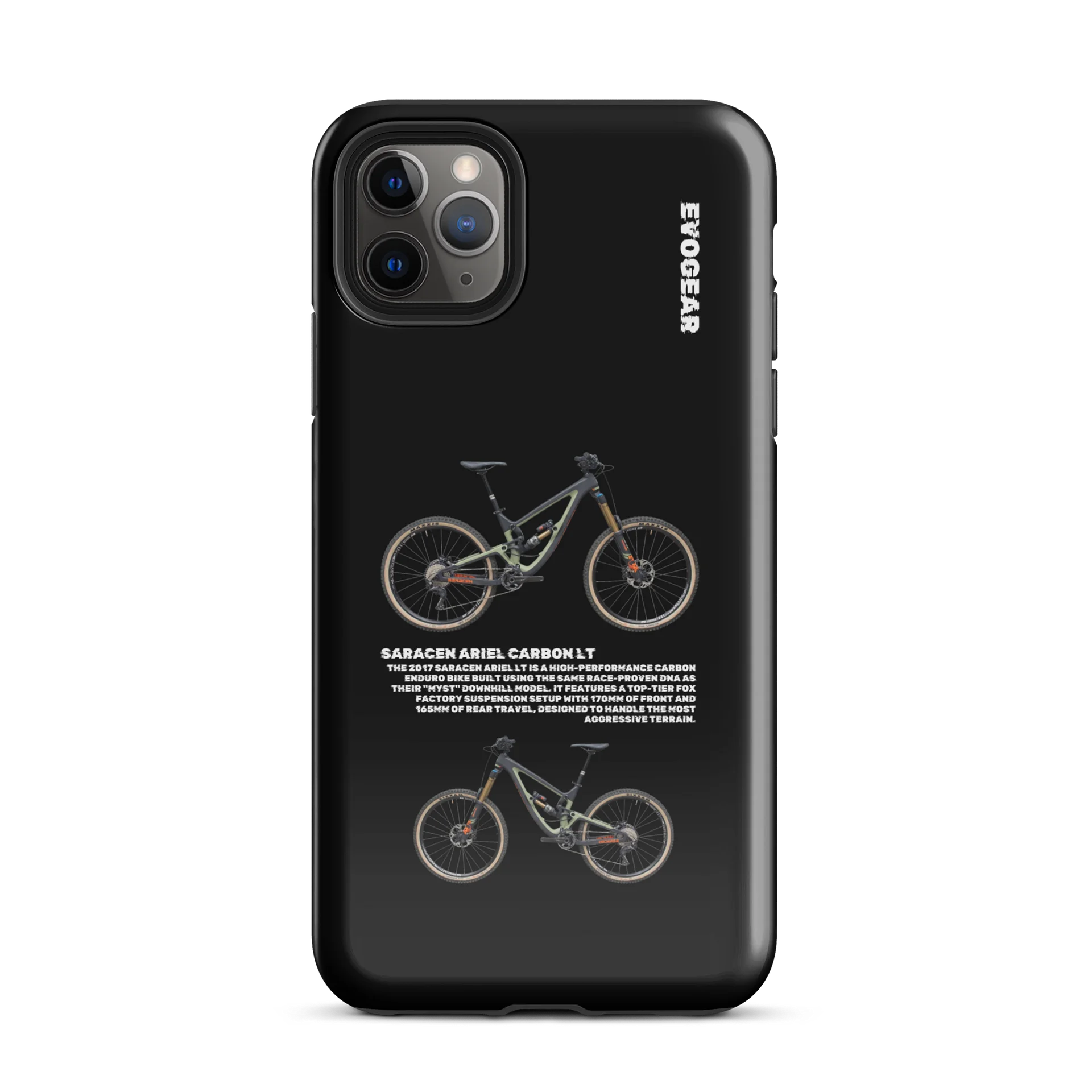 Black Saracen Ariel Carbon LT iPhone Case product image (53)