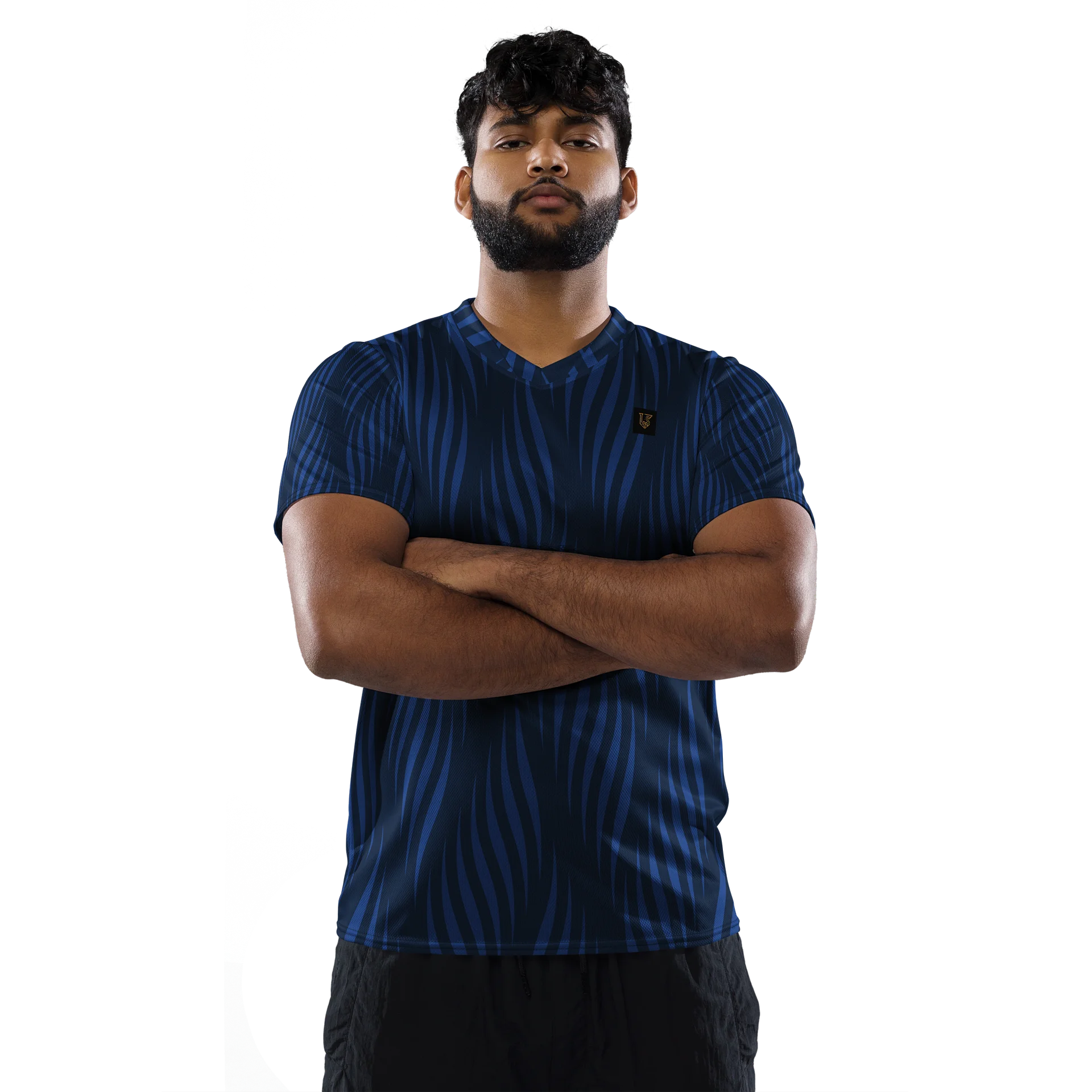 Lafate Store Designer Shirt Blue Pattern - Let'em Know - DC product image (2)