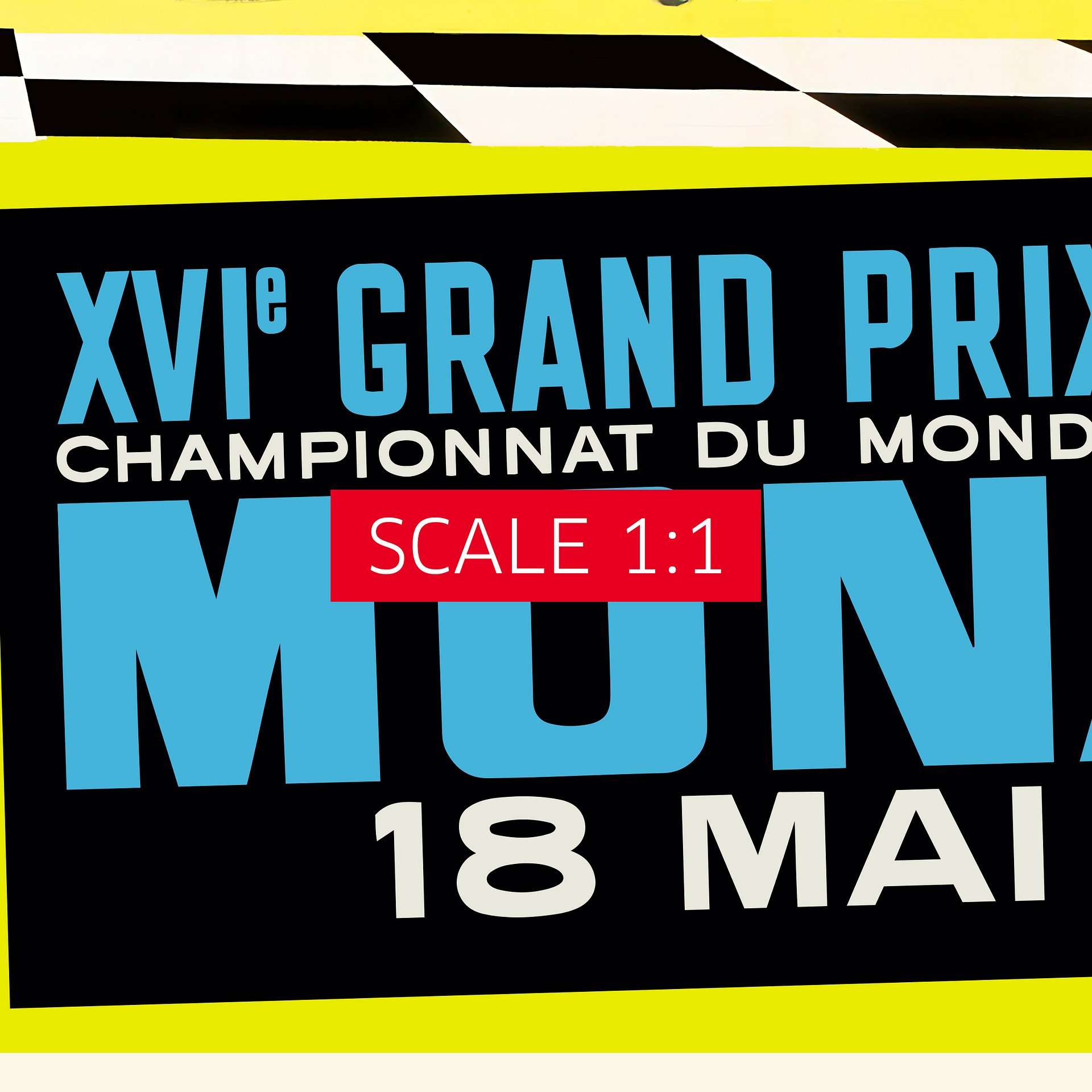 Monaco Vintage F1 Grand Prix, 1958 poster — Vintage Formula 1 poster, Monaco Grand Prix poster, retro travel poster, retro travel art product image (5)