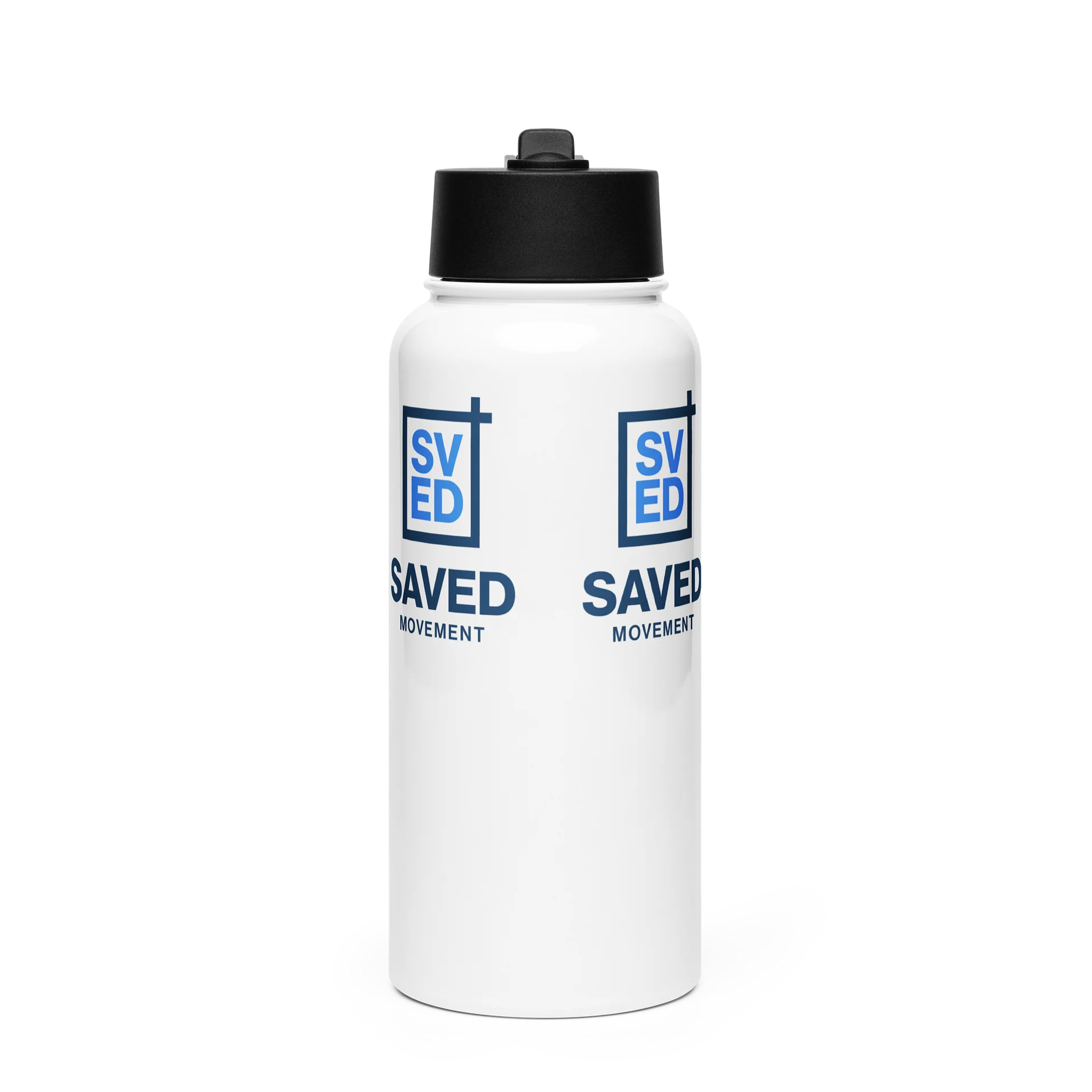 SAVED Movement Logo Pattern Water Bottle product image (1)