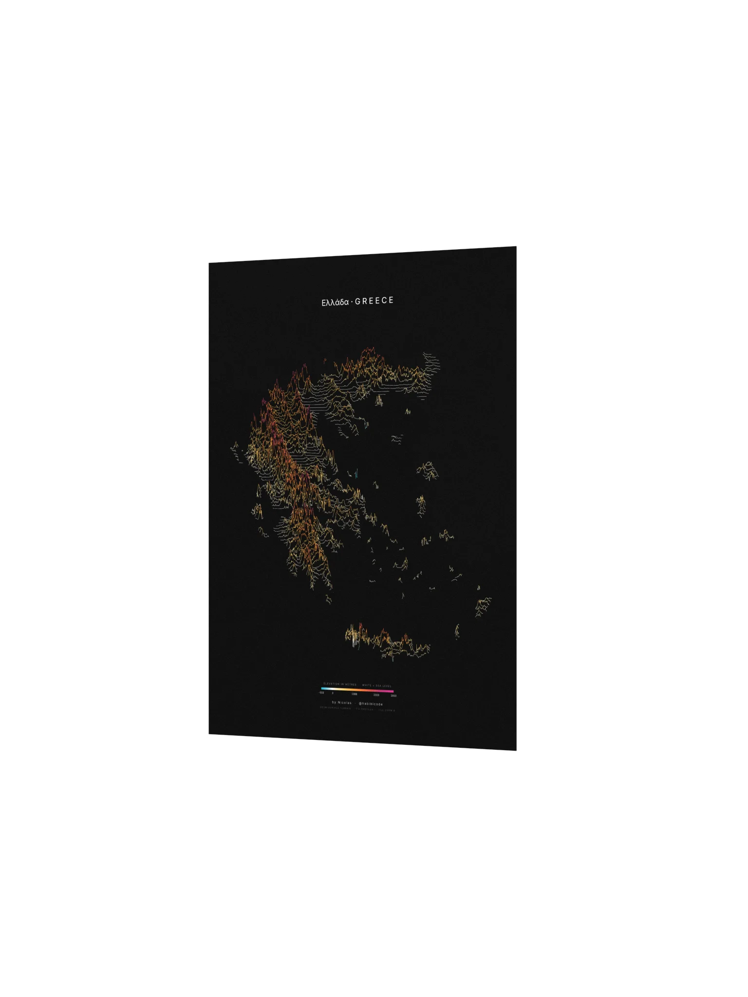 Ridgeline Poster - Greece product image (2)