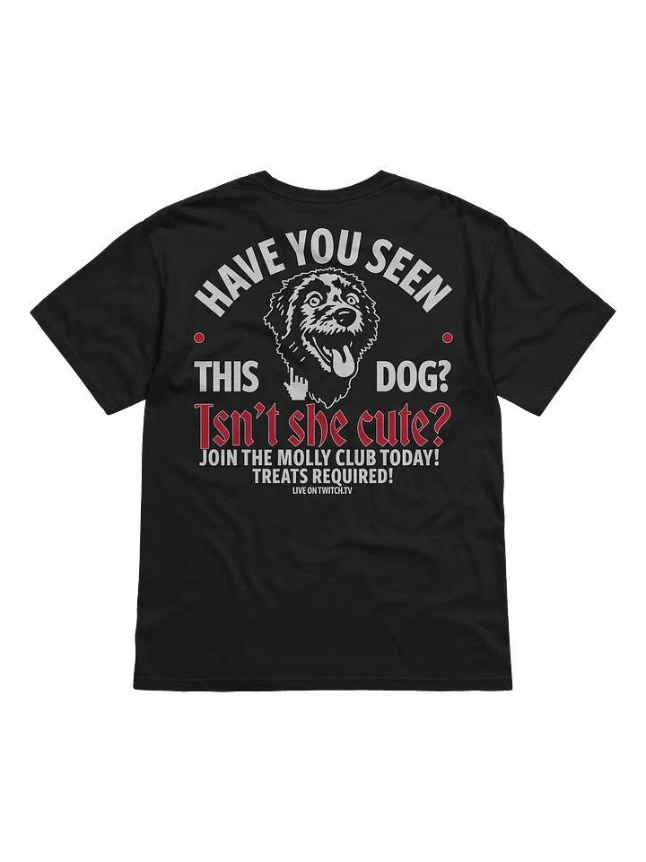 HAVE YOU SEEN THIS DOG? - T-SHIRT (BLACK & RED) product image (2)