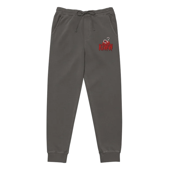 “kiww” embroidered design joggers product image (2)