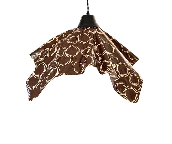 Rich Brown Batik Pendant Light product image (1)