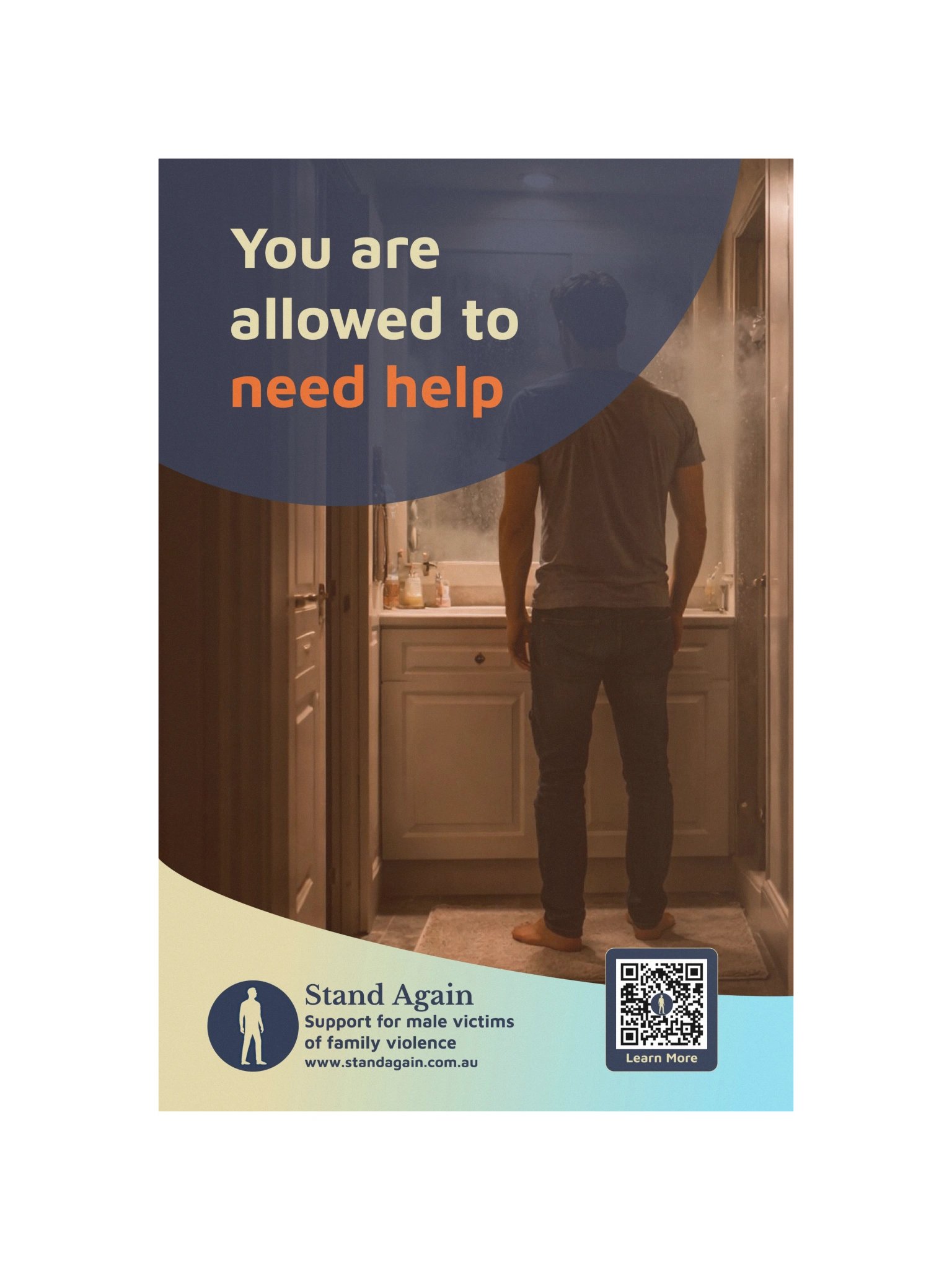 Poster B: "You are allowed to need help" product image (4)