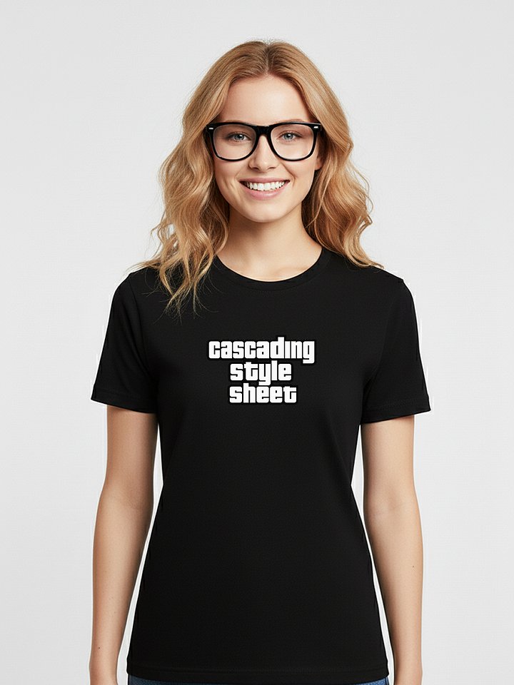 cascading style sheet t-shirt product image (1)