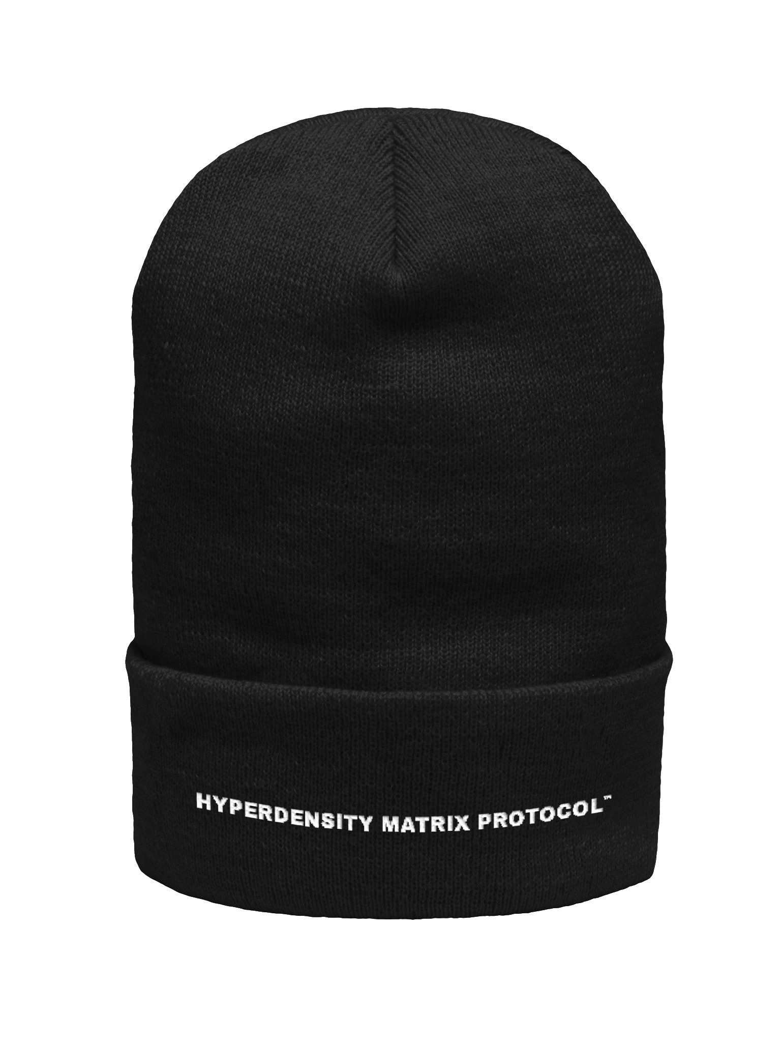 The Hyperdensity Matrix Protocol™ Black & White Beanie (One Line) product image (1)