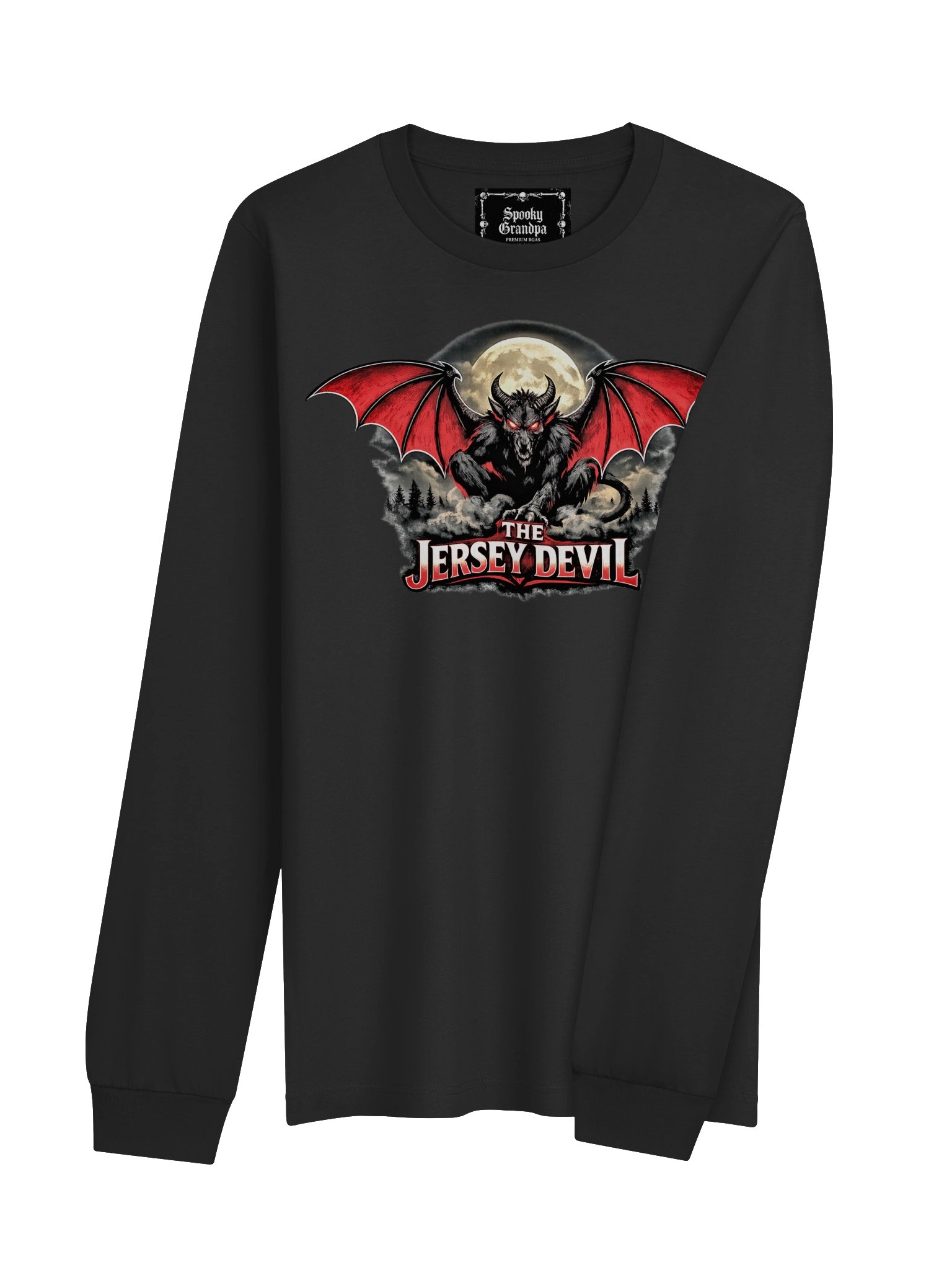 The 13th Child: Jersey Devil Long Sleeve Tee — Black product image (8)