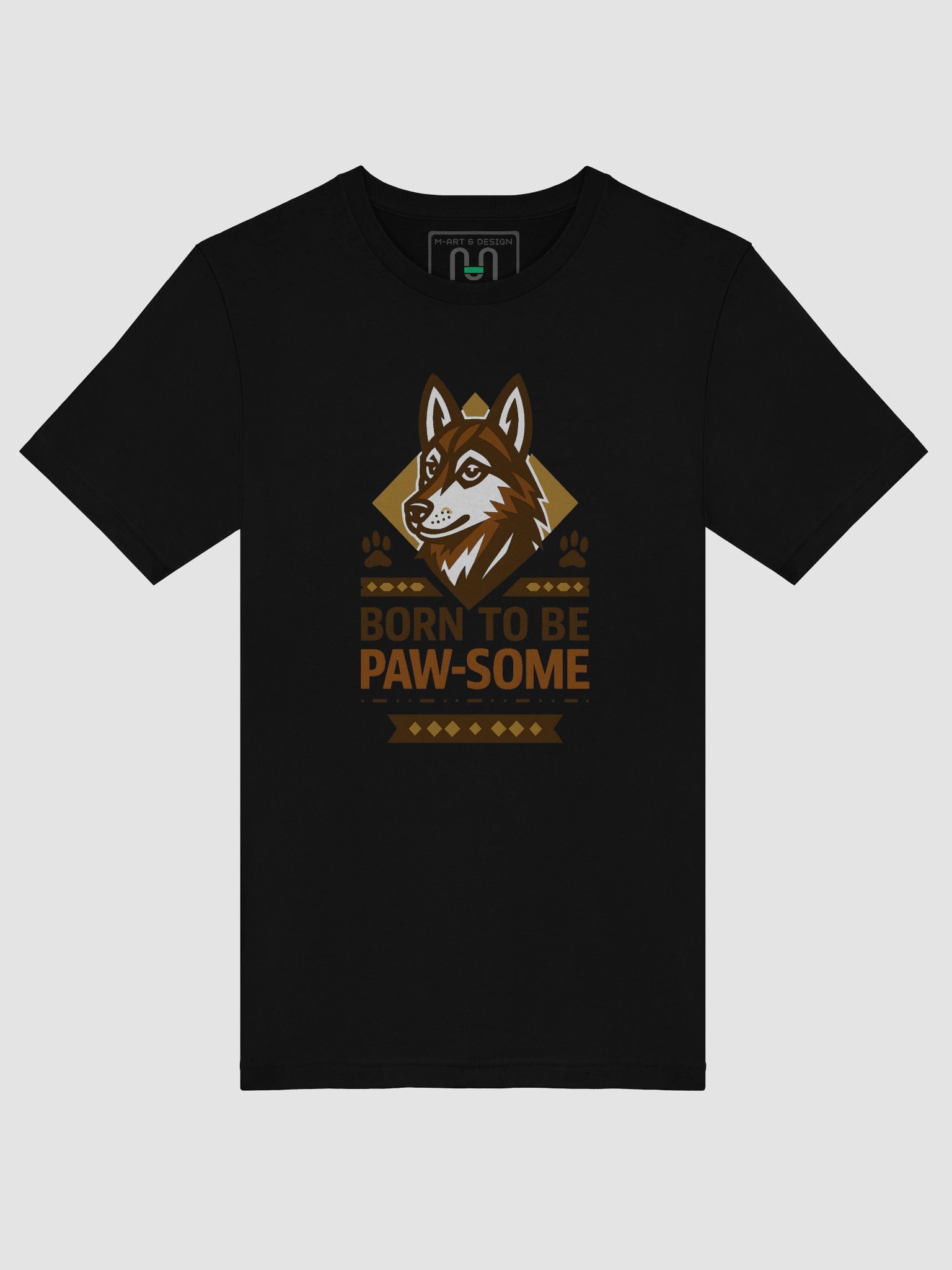 “Born to Be Paw-some” Tribal Edition - T-Shirt product image (5)
