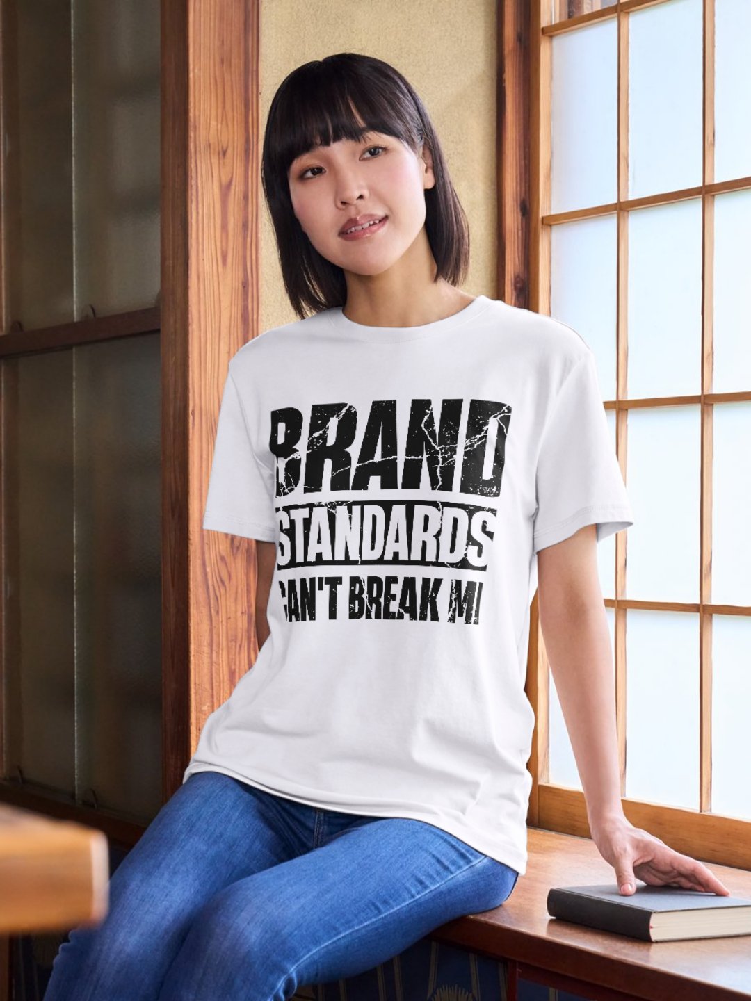 Hotel T-Shirt – Brand Standards Can’t Break Me (White) product image (10)