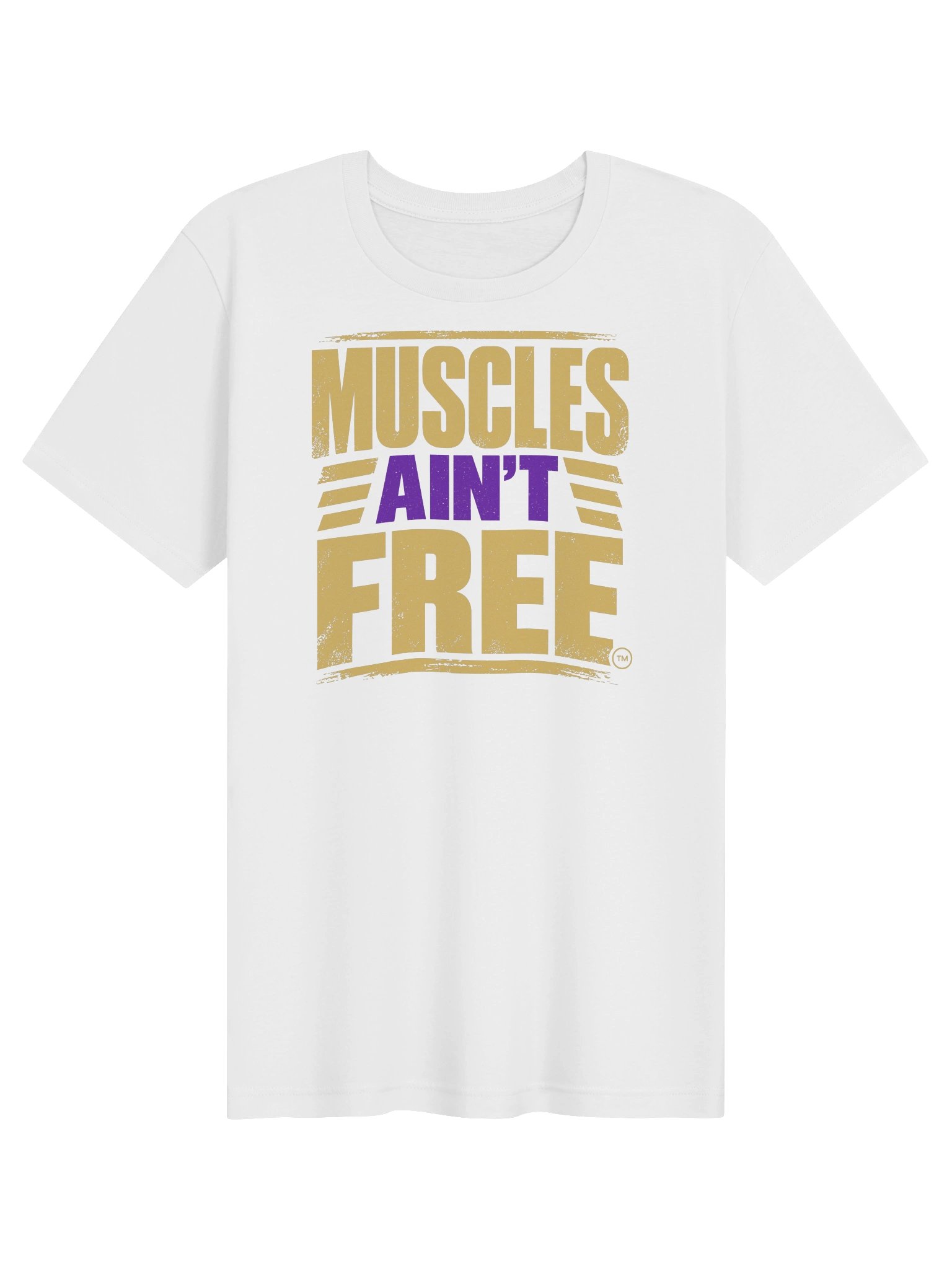 The "Muscles Ain't Free" Royal Ultra-Soft Premium Tee product image (1)
