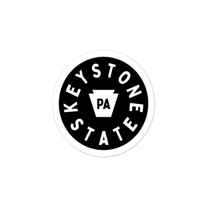 Keystone State Vinyl Decal | Dishwasher-safe product image (1)
